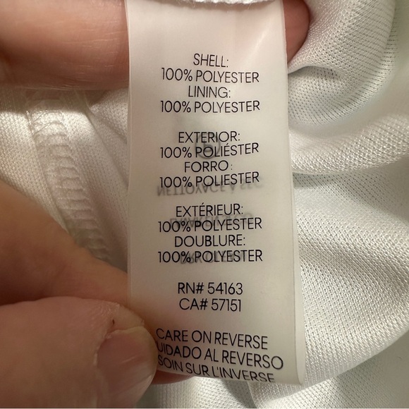 NWT Calvin Klein ruffled chiffon maxi dress, tiered, size 10, flowy, feminine - Picture 12 of 14